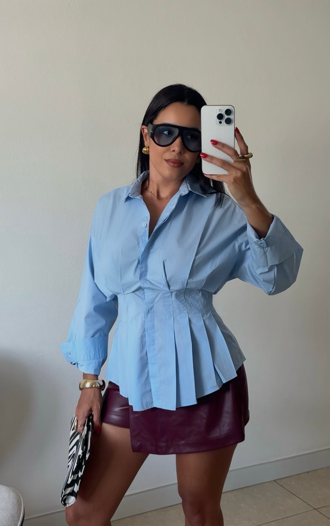Blue Poplin Shirt