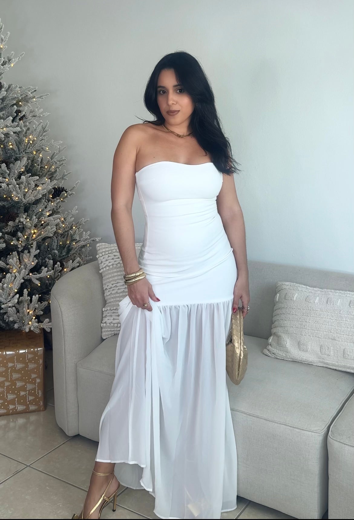 White Christmas Dress