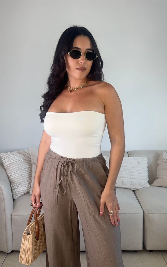 Ivory Bodysuit BASIC TOP