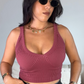 Burgundy BASIC TOP