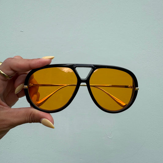 Orange Round Aviator
