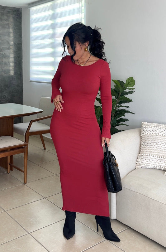 Chili Oil Maxi Dress