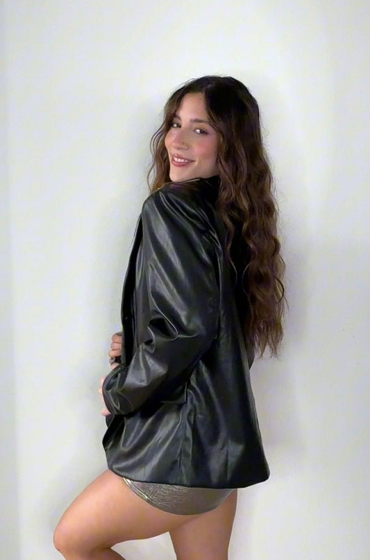 Leather Blazer