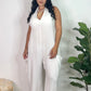 Gauze Jumpsuit Coverup
