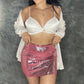 Sequin Pink Skirt